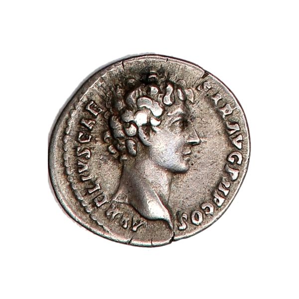 Hovedbilde Marcus Aurelius, denar, år 161-180