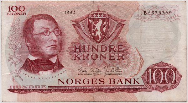 Hovedbilde Norge, 100 kroner 1964