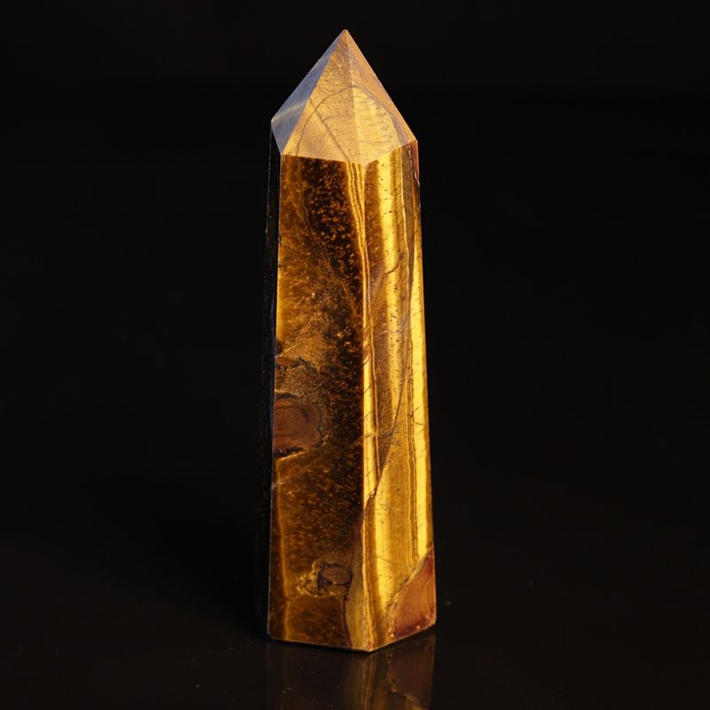 Tigerøye, slipt obelisk/søyle