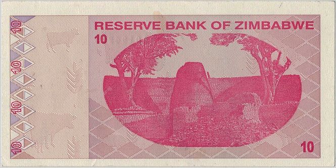Hovedbilde Zimbabwe, 10 dollars 2009