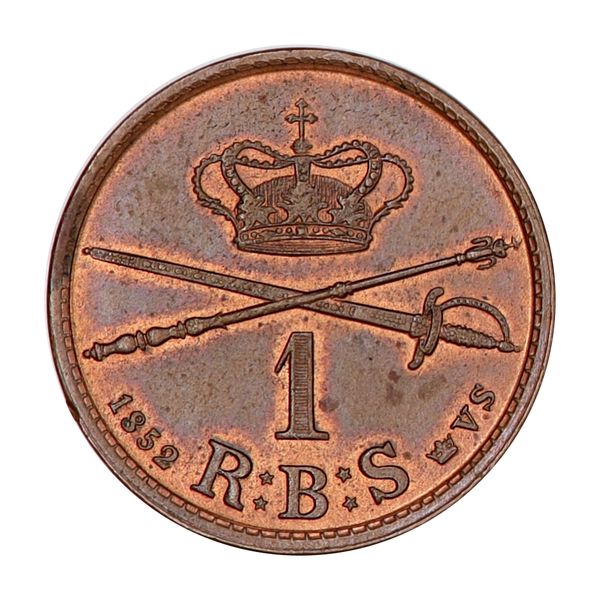 Hovedbilde Danmark, 1 rbs 1852