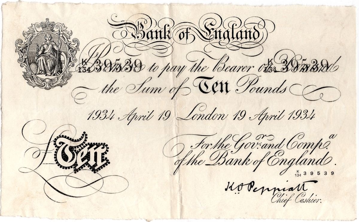 WW2-forfalskning, 10 pounds 