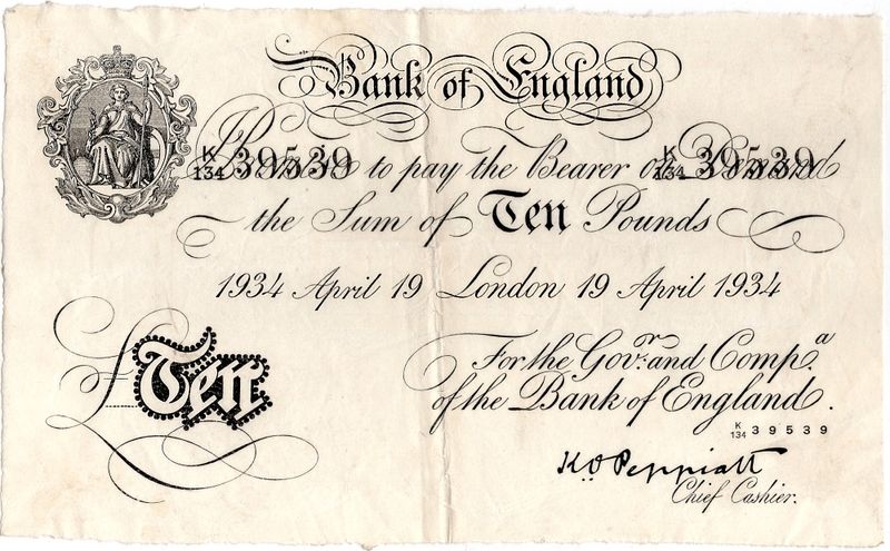 WW2-forfalskning, 10 pounds 