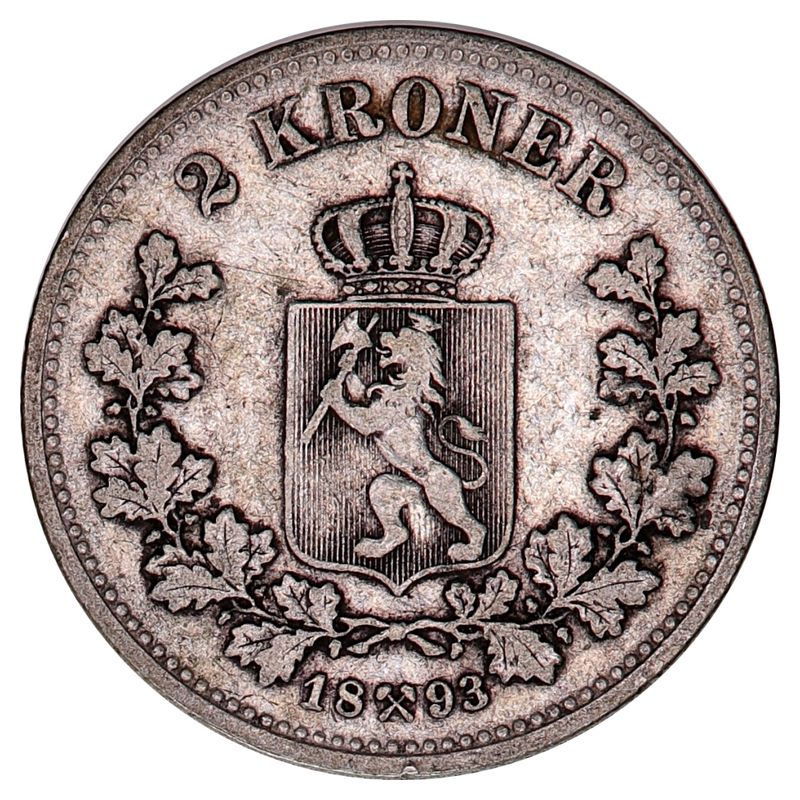 2 kroner 1893, kv. 1