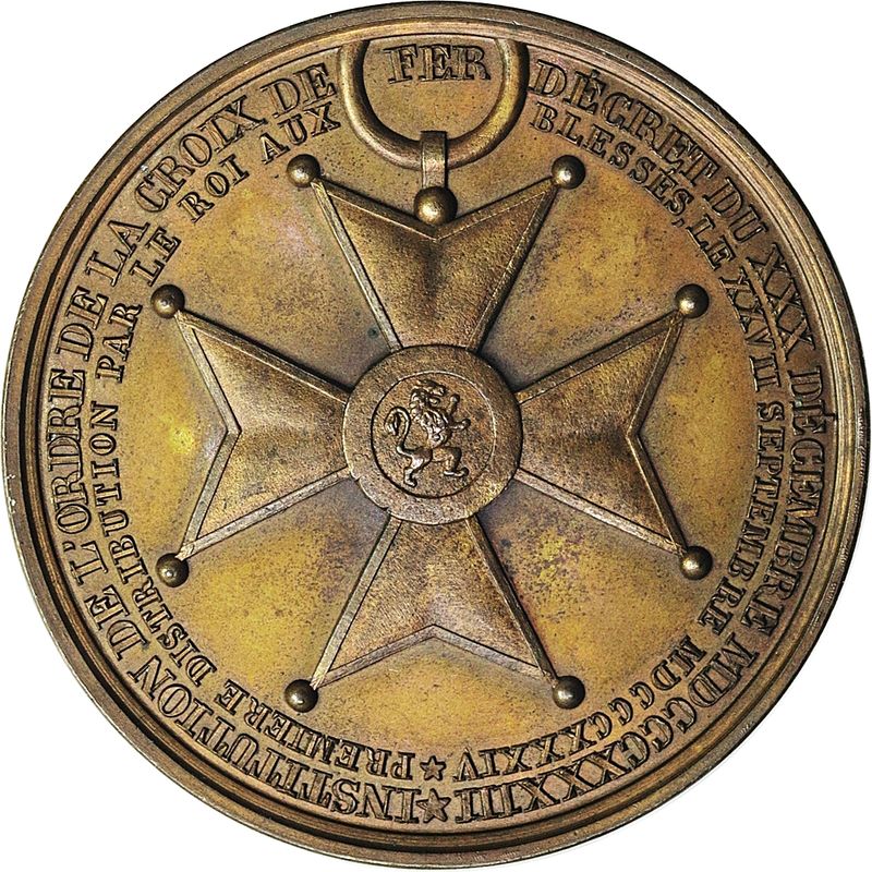 Belgia Croix de Fer 1834