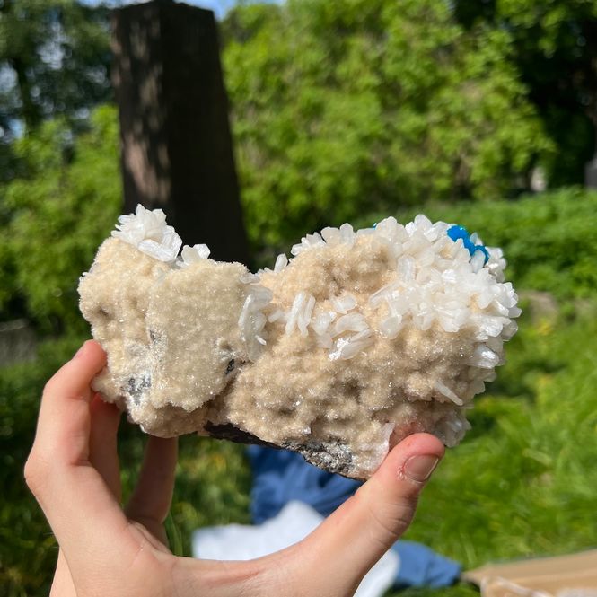 Hovedbilde Cavansittkrystaller på stilbittkrystaller