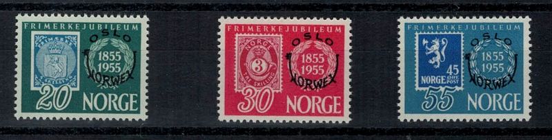 NK 428-430, Norwex 1955, postfrisk serie