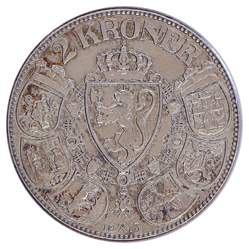 2 kroner 1915 Kv. 1+