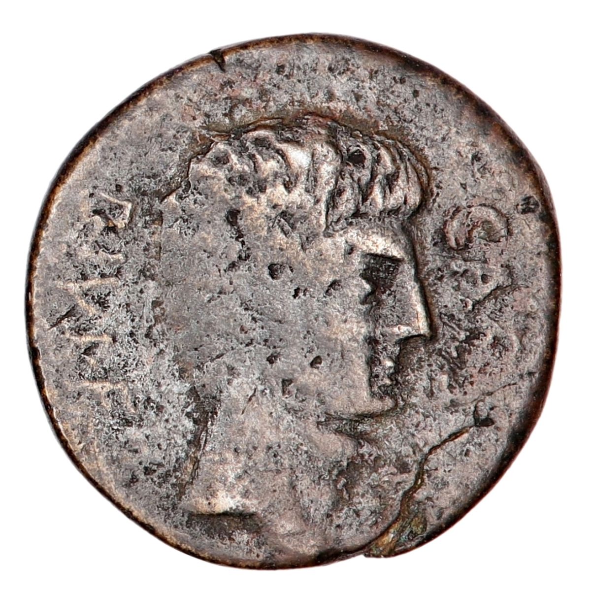 Julius Caesar, dupondius, portrett
