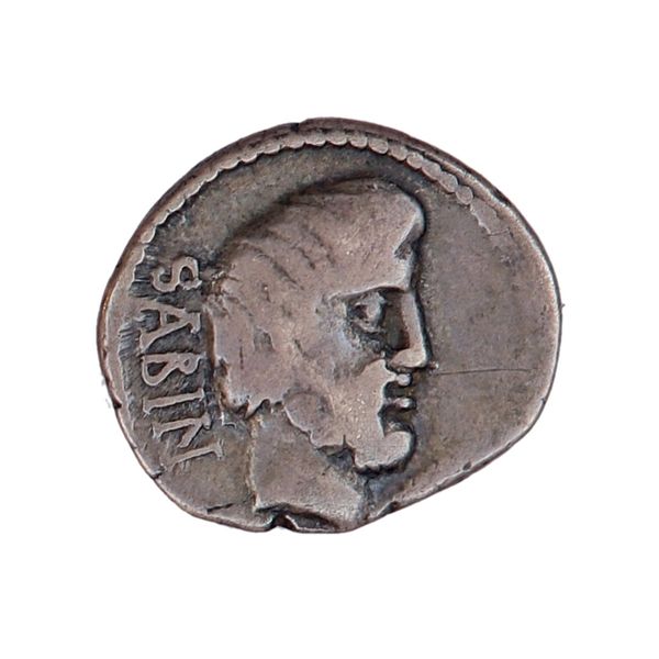 Hovedbilde Sabinus, denar, 89 f.Kr. sabinerrovet