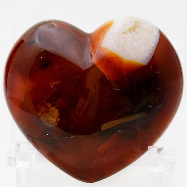 Hovedbilde Karneol, hjerte, fra Madagaskar