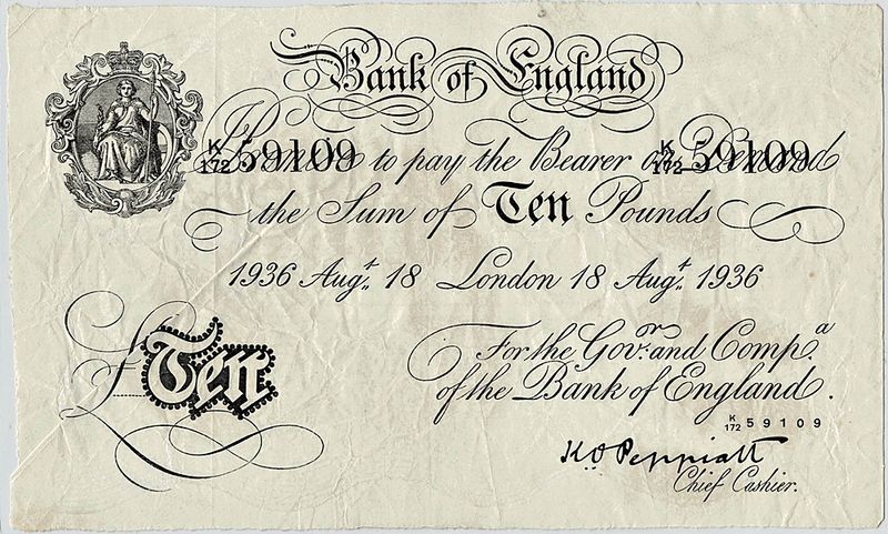 WW2-forfalskning, 10 pounds 