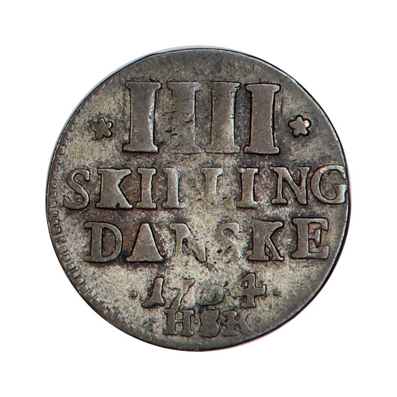 Frederik V, 4 skilling 1764