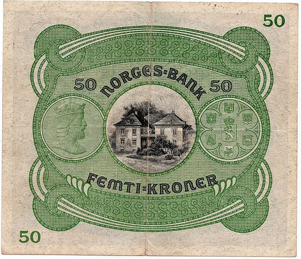 Hovedbilde 50 kroner 1942 C, kv. 1/1-