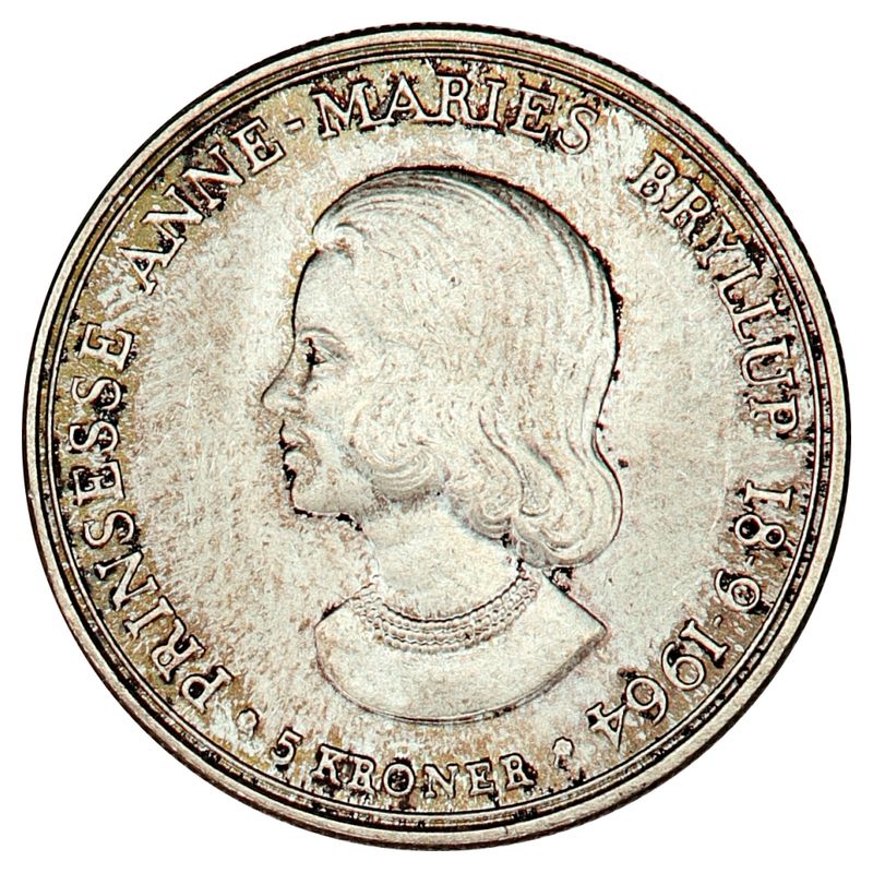 Danmark, 5 kroner 1964