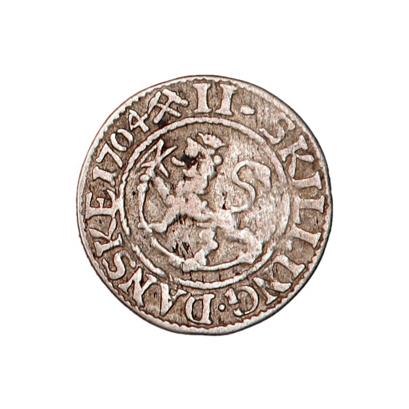 Frederik IV, 2 skilling 1704