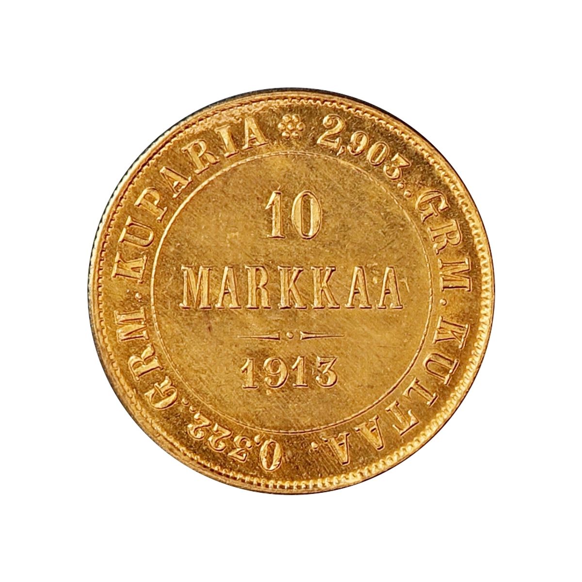 Finland, 10 markaa 1913