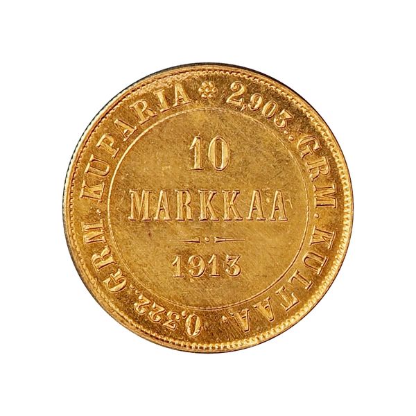 Hovedbilde Finland, 10 markaa 1913