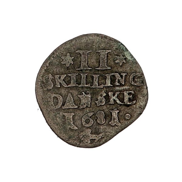 Hovedbilde Christian V, 2 skilling 1681, variant