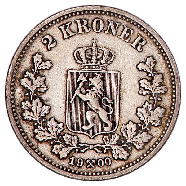 Hovedbilde 2 kroner 1900, kv. 1/1+