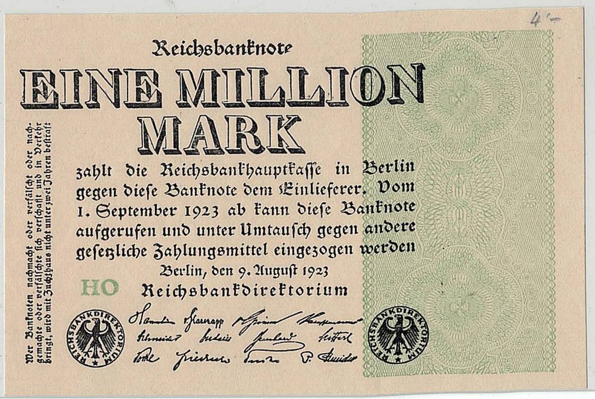 Tyskland, 1 000 000 mark 1923