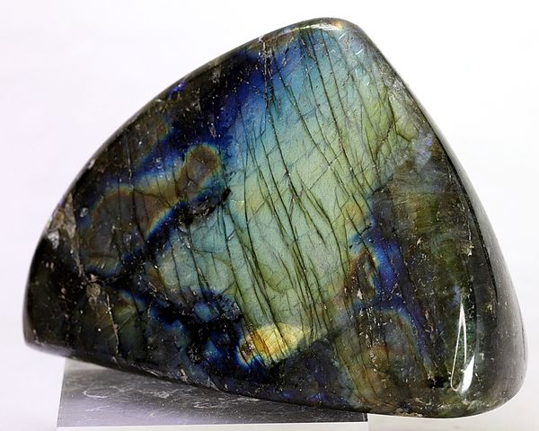 Hovedbilde Labradoritt/spektrolitt, helslipt (labradorite, spectrolite)