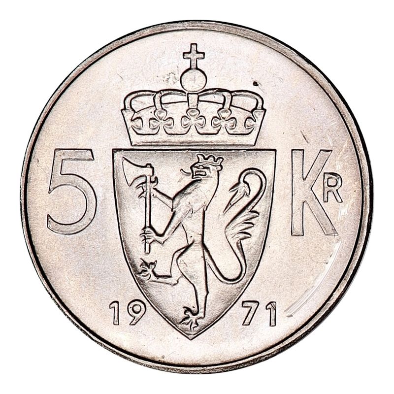 5 kroner 1971 Kv. 0