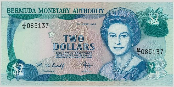 Hovedbilde Bermuda. 2 dollars 1997