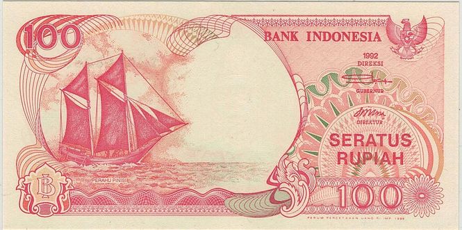 Hovedbilde Indonesia, 100 rupiah 1992, Anak Krakatau