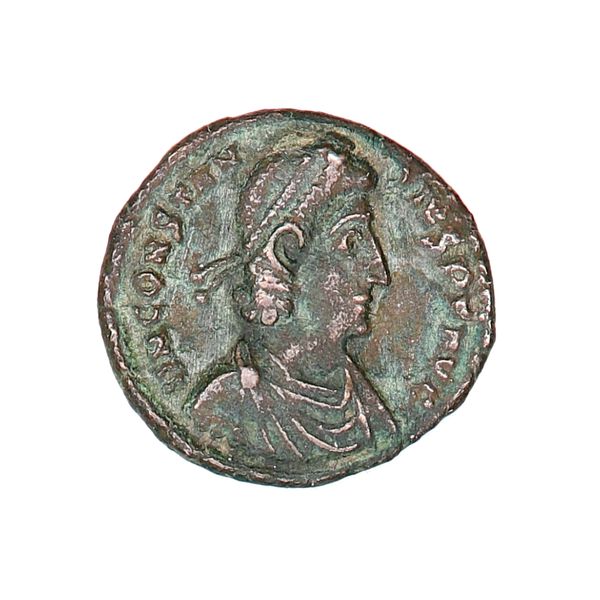Hovedbilde Constantius II, majorina, år 337-361, spiddet soldat
