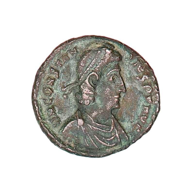 Constantius II, majorina, år 337-361, spiddet soldat