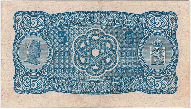 5 kroner 1940 S, kv 1/1+