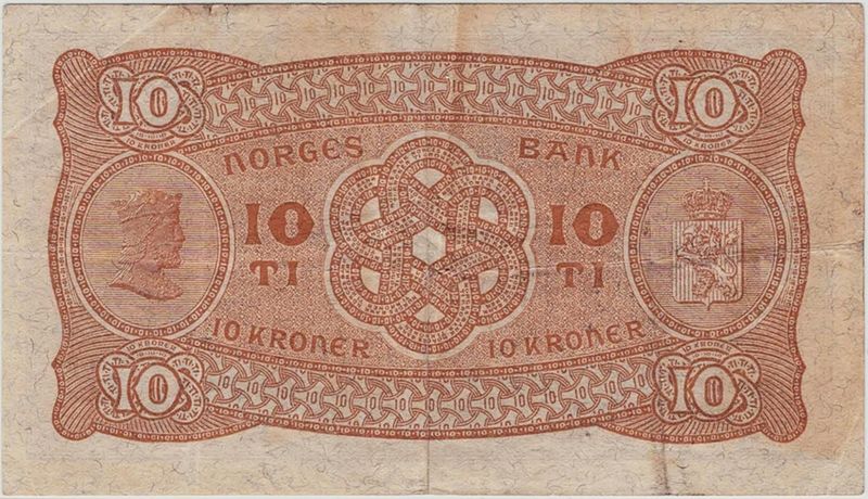 10 kroner 1942 C, kv. god 1