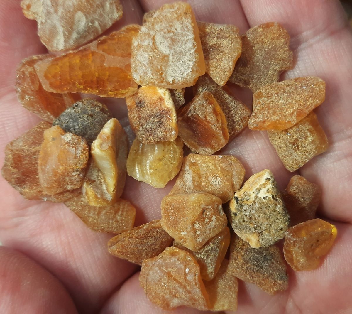 100 gram upolert baltisk rav (amber)