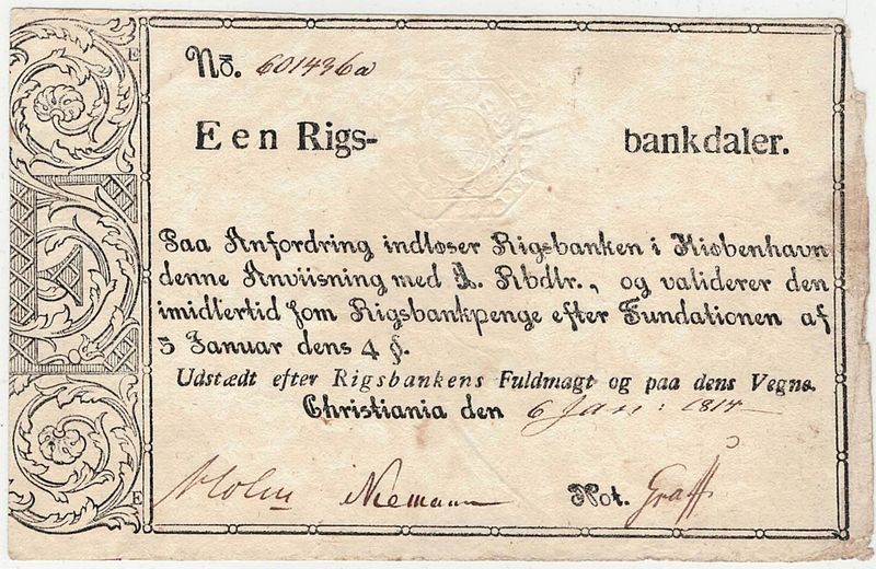 1 rigsbankdaler 1814, kv. 1/1+