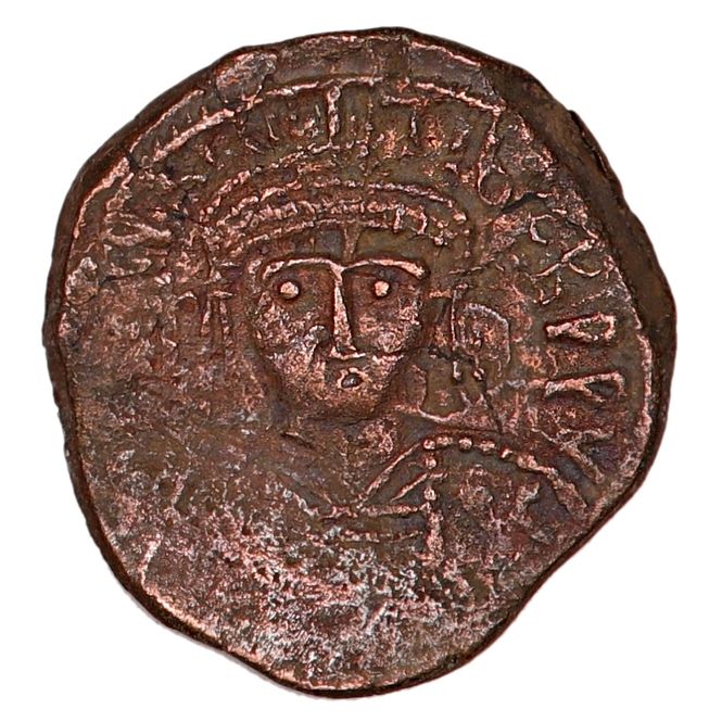 Hovedbilde Justinian I, halv follis, 527-565