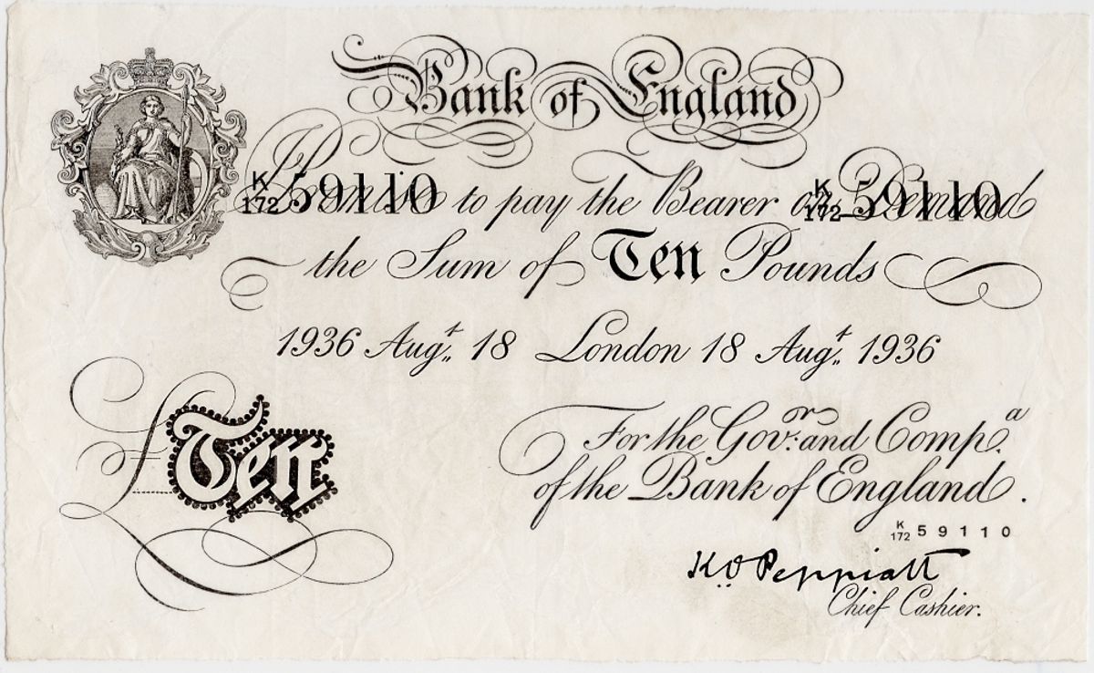 WW2-forfalskning, 10 pounds 