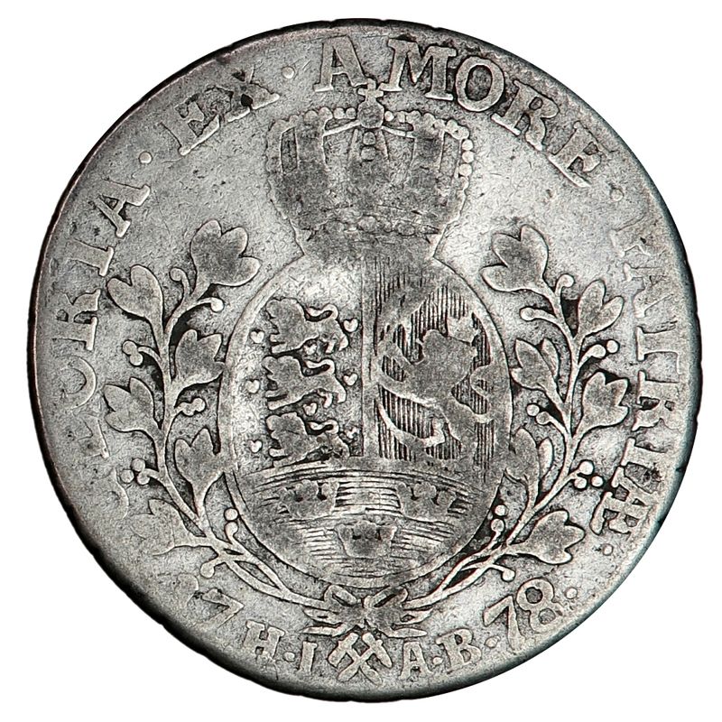 Christian VII: 1/2 speciedaler 1778, kv. 1-