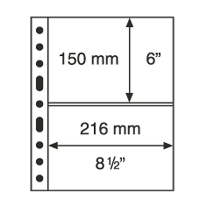 Hovedbilde 2 lommer albumark, 5 stk, Grande Classic