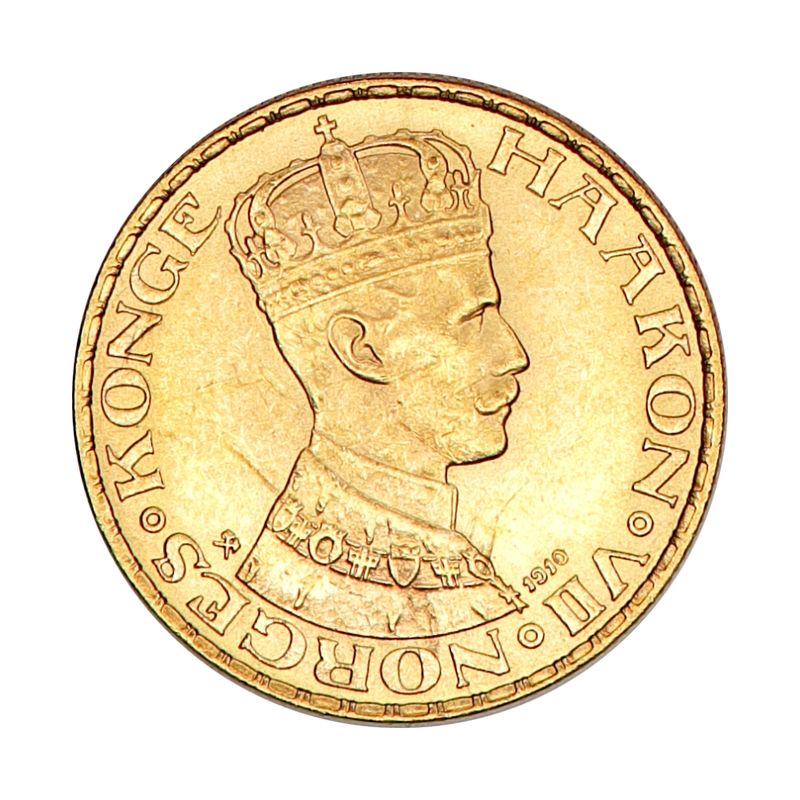 Norge, 10 kroner 1910, gull