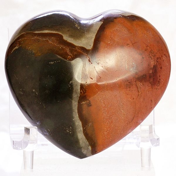 Hovedbilde Flerfarget jaspis, hjerte, fra Madagaskar