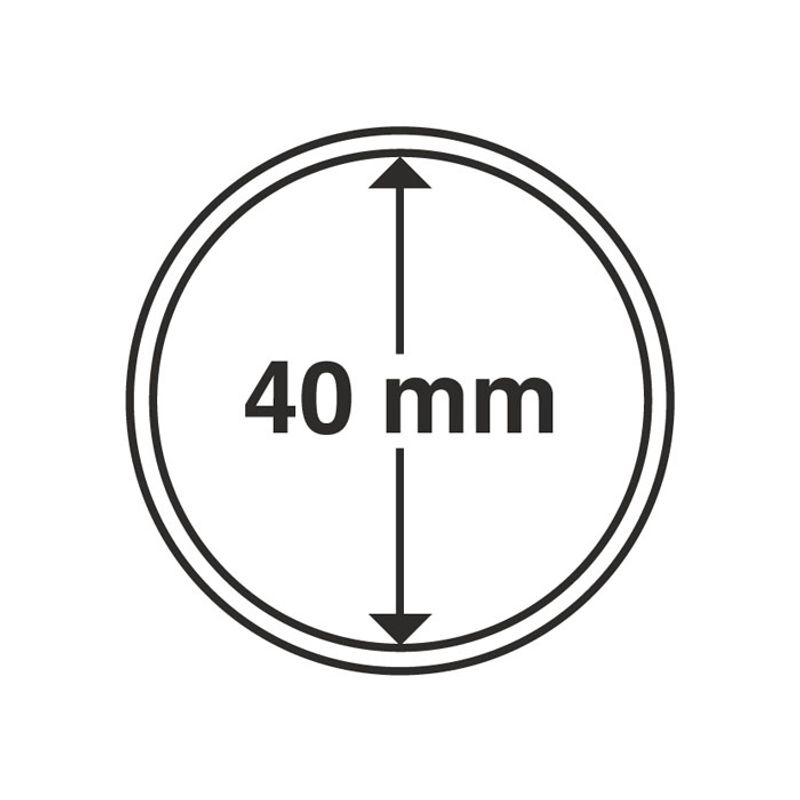 40 mm, myntkapsler, 10 stk