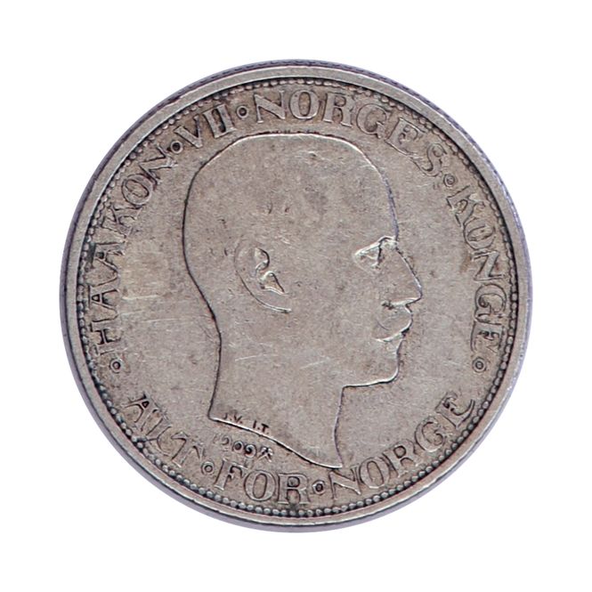 Hovedbilde 50 øre 1909, kv. 1/1+