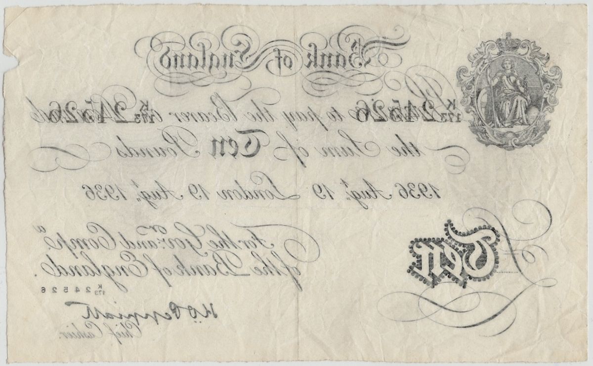 WW2-forfalskning, 10 pounds 