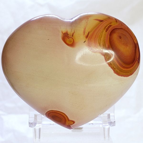 Hovedbilde Flerfarget jaspis, hjerte, fra Madagaskar