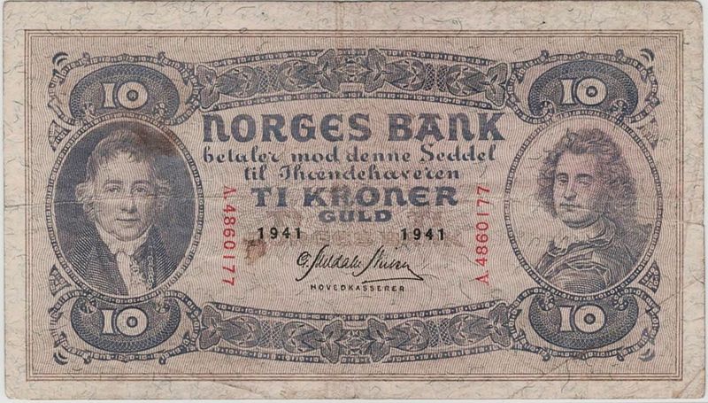 10 kroner 1941 A, kv. 1-
