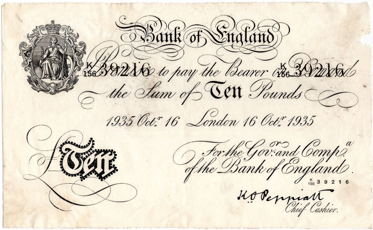 WW2-forfalskning, 10 pounds 