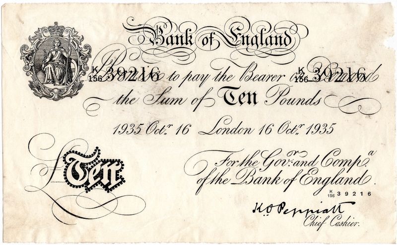 WW2-forfalskning, 10 pounds 