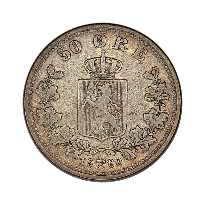 Hovedbilde 50 øre 1900, kv. 1