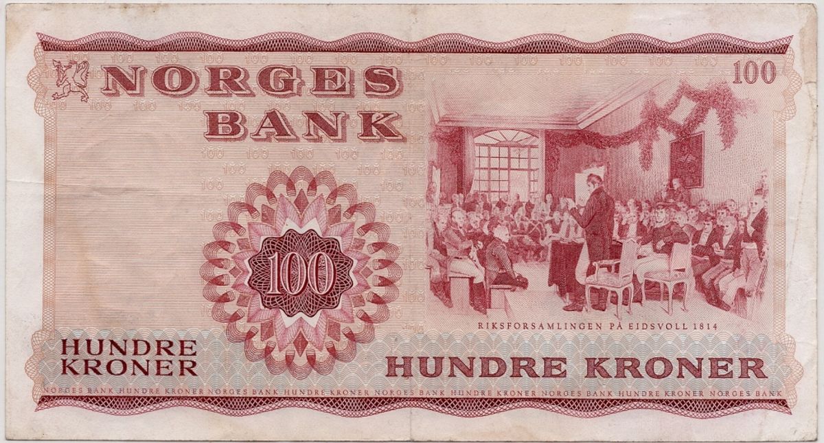 Norge, 100 kroner 1964
